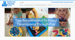 Desktop Screenshot of preferredtherapytoys.com